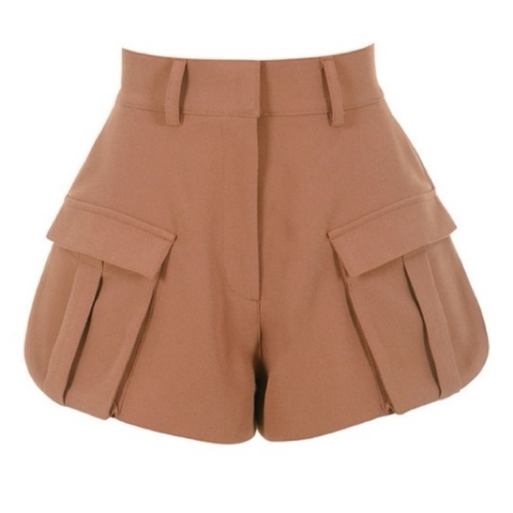 House of CB 'Anja' Tan Utilty Shorts NWOT - Picture 6 of 10